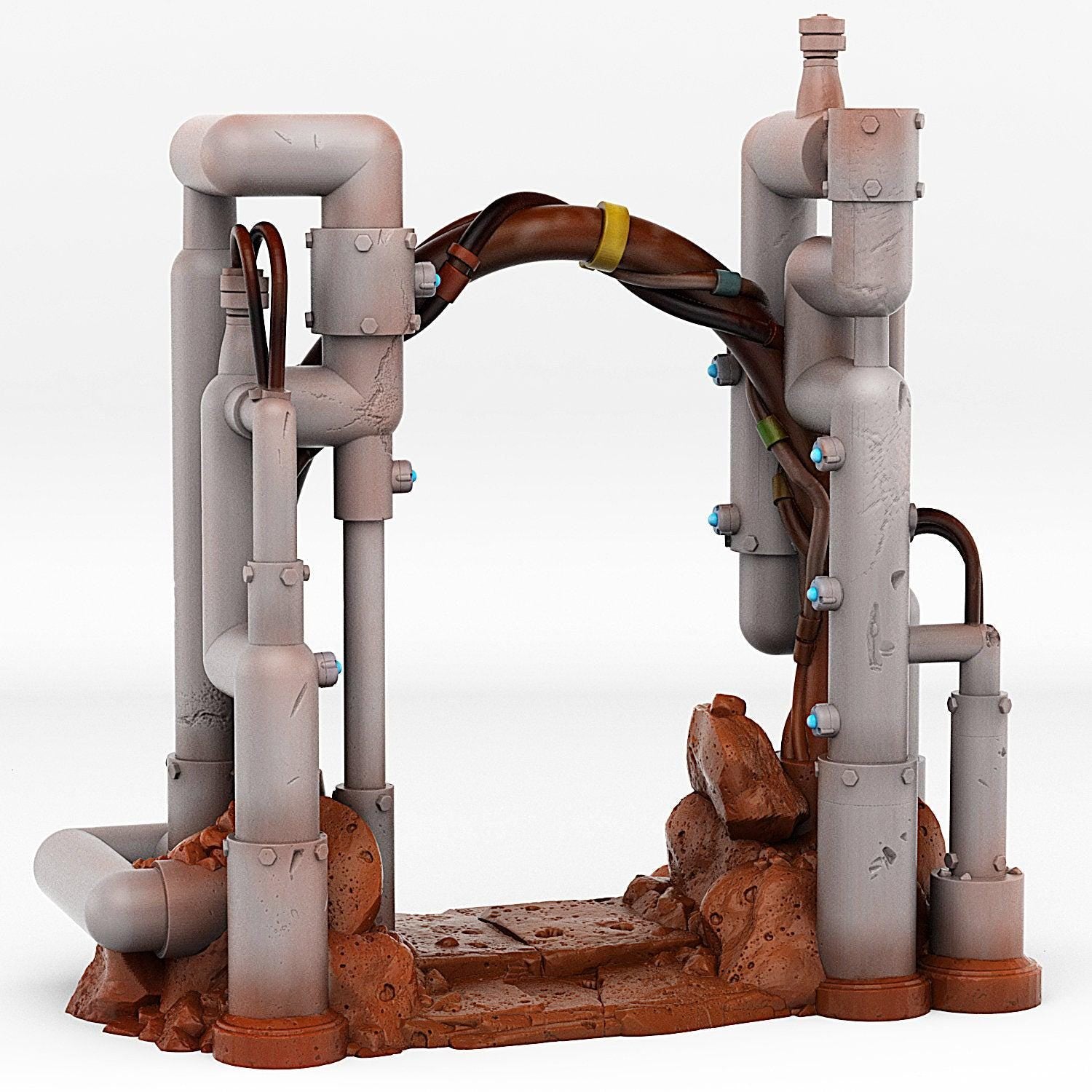 Martian Pipes Portal With Its Electric Effect - Print Your Monsters, Fantastic Portals | 32mm | Alien | Factory