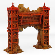 Ancient Asian Temple Portal With Its Ancestral Vortex Effect - Print Your Monsters, Fantastic Portals | 32mm | Feudal | Fortress