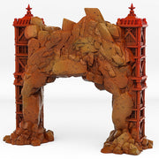 Ancient Asian Temple Portal With Its Ancestral Vortex Effect - Print Your Monsters, Fantastic Portals | 32mm | Feudal | Fortress