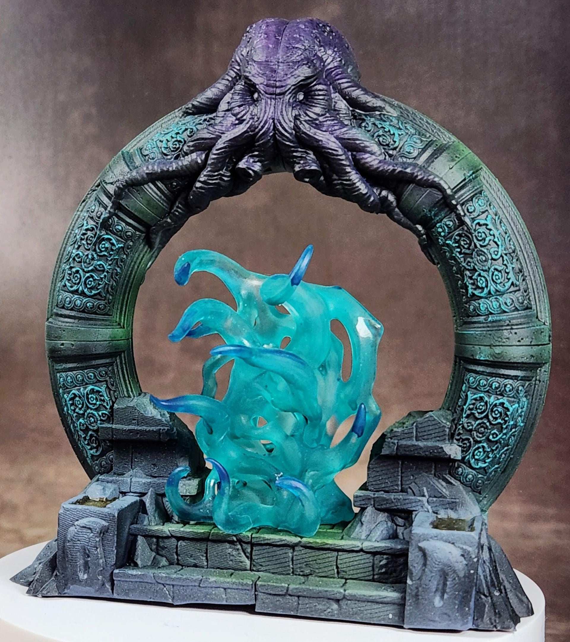 Cthulhu&#39;s Portal With Its Tentacle Effect - Print Your Monsters, Fantastic Portals | 28mm and 32mm | Wargaming | DnD | Tabletop Roleplaying
