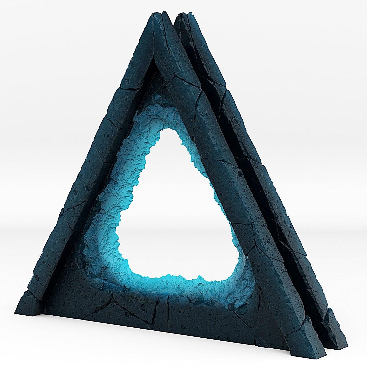 Alien Pyramid Portal and Effect - Print Your Monsters, Fantastic Portals | 32mm | Ancient | Temple | Stone | Crystal