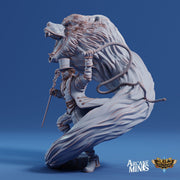 Human Bard Male, Ring Master - Arcane Minis | 32mm | Cirque du Sordane | Performer | Circus | Magician | Summoner | Whip | Top hat