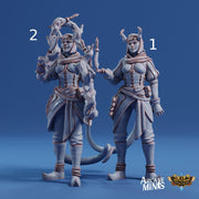 Tiefling Knife Jugglerr - Arcane Minis | 32mm | Cirque du Sordane | Performer | Circus | Rogue | Assassin