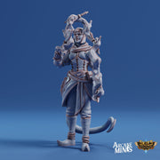 Tiefling Knife Jugglerr - Arcane Minis | 32mm | Cirque du Sordane | Performer | Circus | Rogue | Assassin