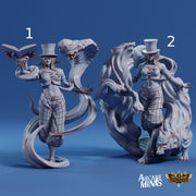 Human Illusionist - Arcane Minis | 32mm | Cirque du Sordane | Performer | Circus | Magician | Summoner | Steampunk | Wizard