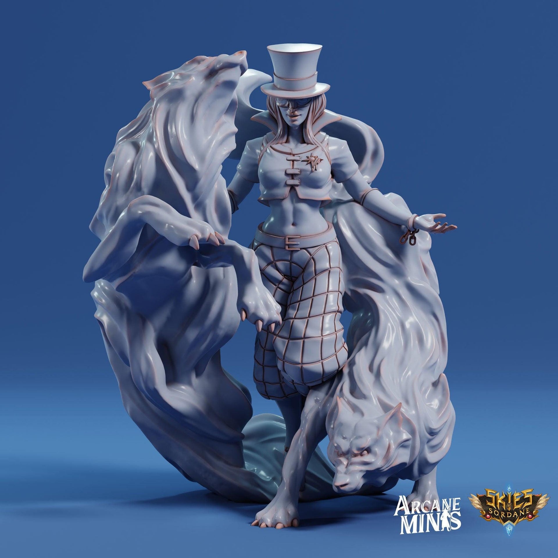 Human Illusionist - Arcane Minis | 32mm | Cirque du Sordane | Performer | Circus | Magician | Summoner | Steampunk | Wizard