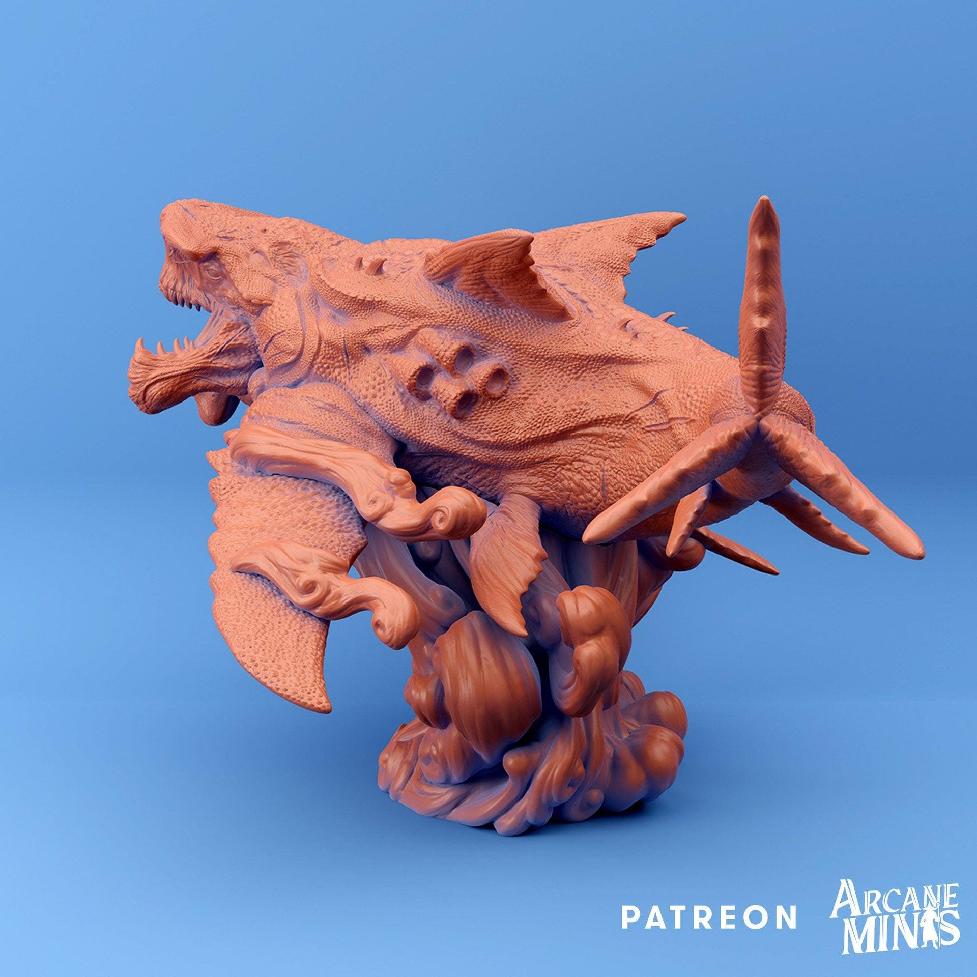 Wild Argolodon, Sky Shark - Arcane Minis | 32mm | Tourist Terror | Alien | Giant | Colossal | Flying
