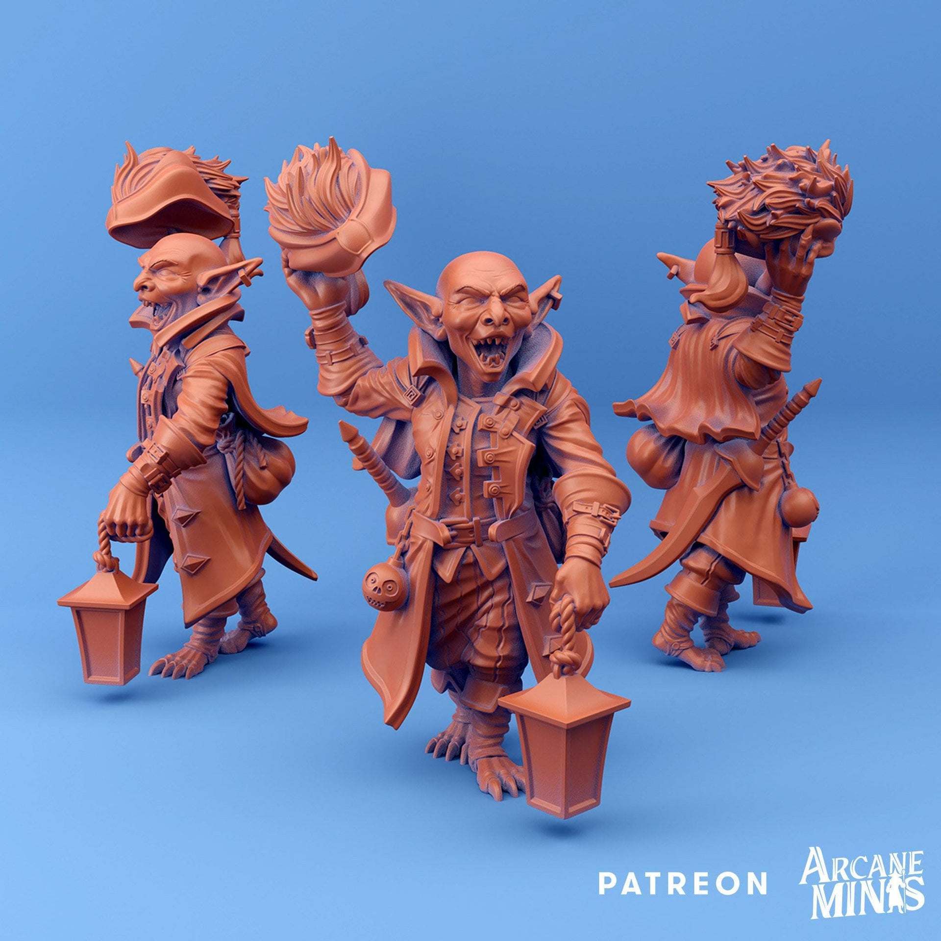 Tiltik Goblin Scrupe- Arcane Minis | 32mm | Tourist Terror | Rogue | Pirate | Bandit | Thief