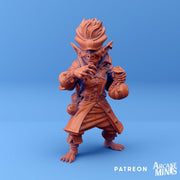 Tiltik Goblin Scrupe- Arcane Minis | 32mm | Tourist Terror | Rogue | Pirate | Bandit | Thief