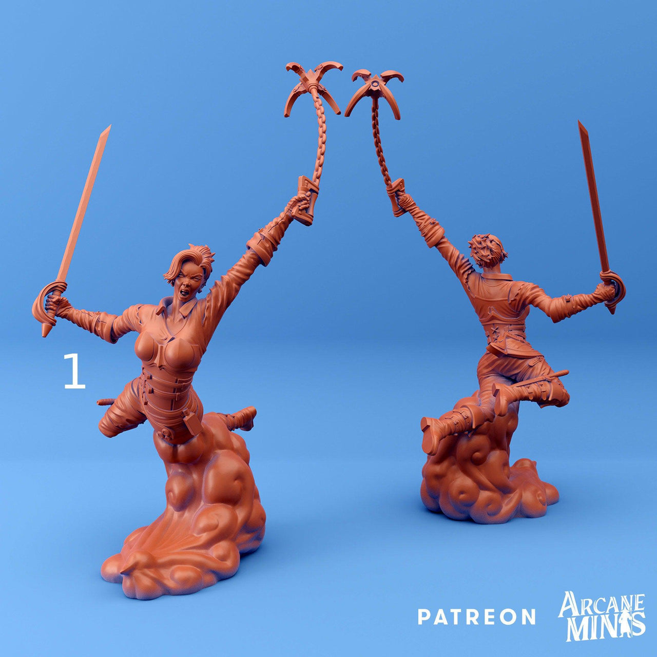 Sky Dancer Elemdar- Arcane Minis | 32mm | Tourist Terror | Rogue | Pirate | Bandit | Assassin