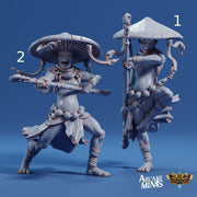 Fungarii Monk- Arcane Minis | 32mm | Junkers Plight | Alien | Mushroom | Fungus | Mold | Warrior