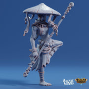 Fungarii Monk- Arcane Minis | 32mm | Junkers Plight | Alien | Mushroom | Fungus | Mold | Warrior