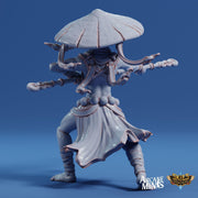 Fungarii Monk- Arcane Minis | 32mm | Junkers Plight | Alien | Mushroom | Fungus | Mold | Warrior