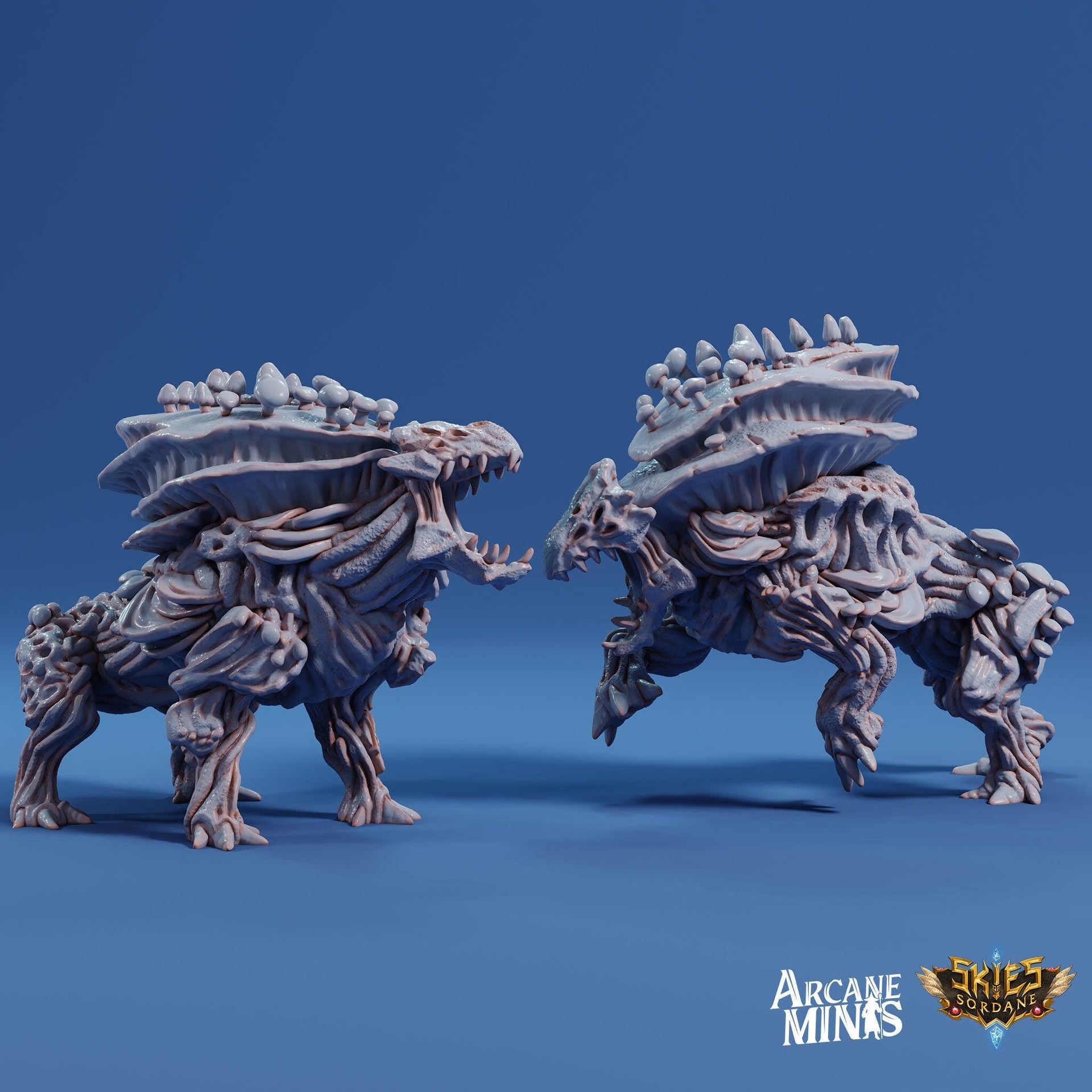 Fungal Hounds - Arcane Minis | 32mm | Junkers Plight | Alien | Mushroom | Demon | Elemental