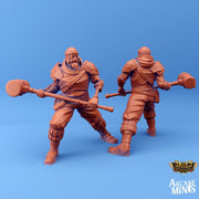 Human Barbarian - Arcane Minis | 32mm | Scrapper Pirate | Soldier | Bandit | Mercenary | Bruiser | Fighter