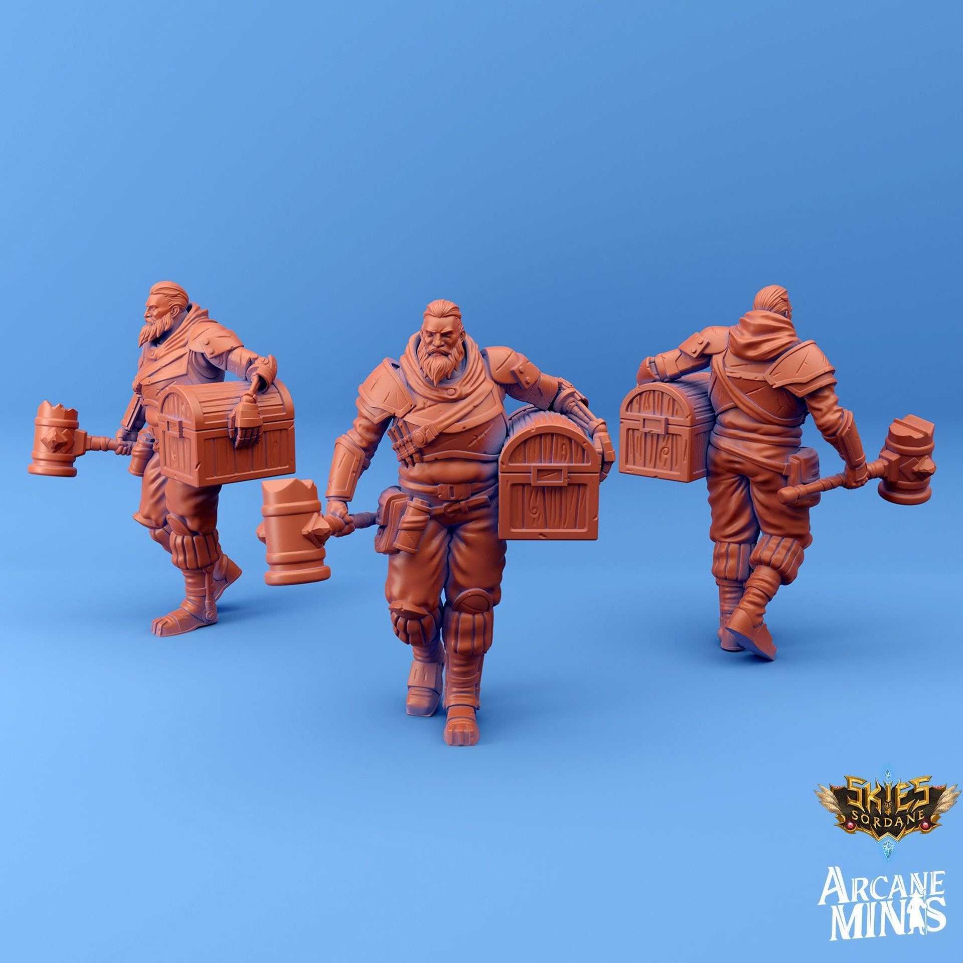 Human Barbarian - Arcane Minis | 32mm | Scrapper Pirate | Soldier | Bandit | Mercenary | Bruiser | Fighter