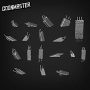 Concrete Rubble Set A - Goonmaster Basing Bits | Miniature | Wargaming | Roleplaying Games | 32mm | Basing Supplies | Battlefield