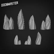 Alien Succulents - Goonmaster Basing Bits | Miniature | Wargaming | Roleplaying Games | 32mm | Basing Supplies | Decor | Plants