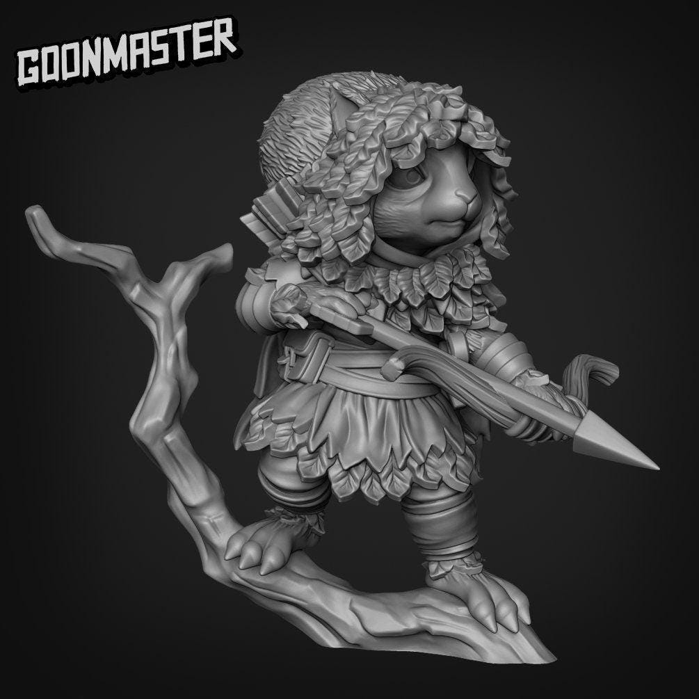 Squirrel Tracker - Goonmaster | Miniature | Wargaming | Roleplaying Games | 32mm | Rogue | Archer | Ranger | Scout
