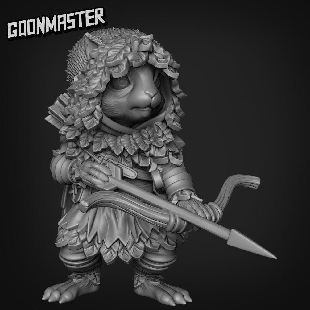 Squirrel Tracker - Goonmaster | Miniature | Wargaming | Roleplaying Games | 32mm | Rogue | Archer | Ranger | Scout