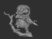 Squirrel Tracker - Goonmaster | Miniature | Wargaming | Roleplaying Games | 32mm | Rogue | Archer | Ranger | Scout