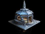 Gazebo - 3DP4U Medieval Town | Miniature | Wargaming | Roleplaying Games | 32mm | Garden | Playable | Filament | 3d printed