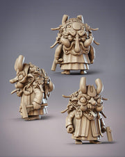 Daitengu Outlaw Kotenbo, Masked Witch - CobraMode | Miniature | Wargaming | Roleplaying Games | 32mm | Shaman | Goblin