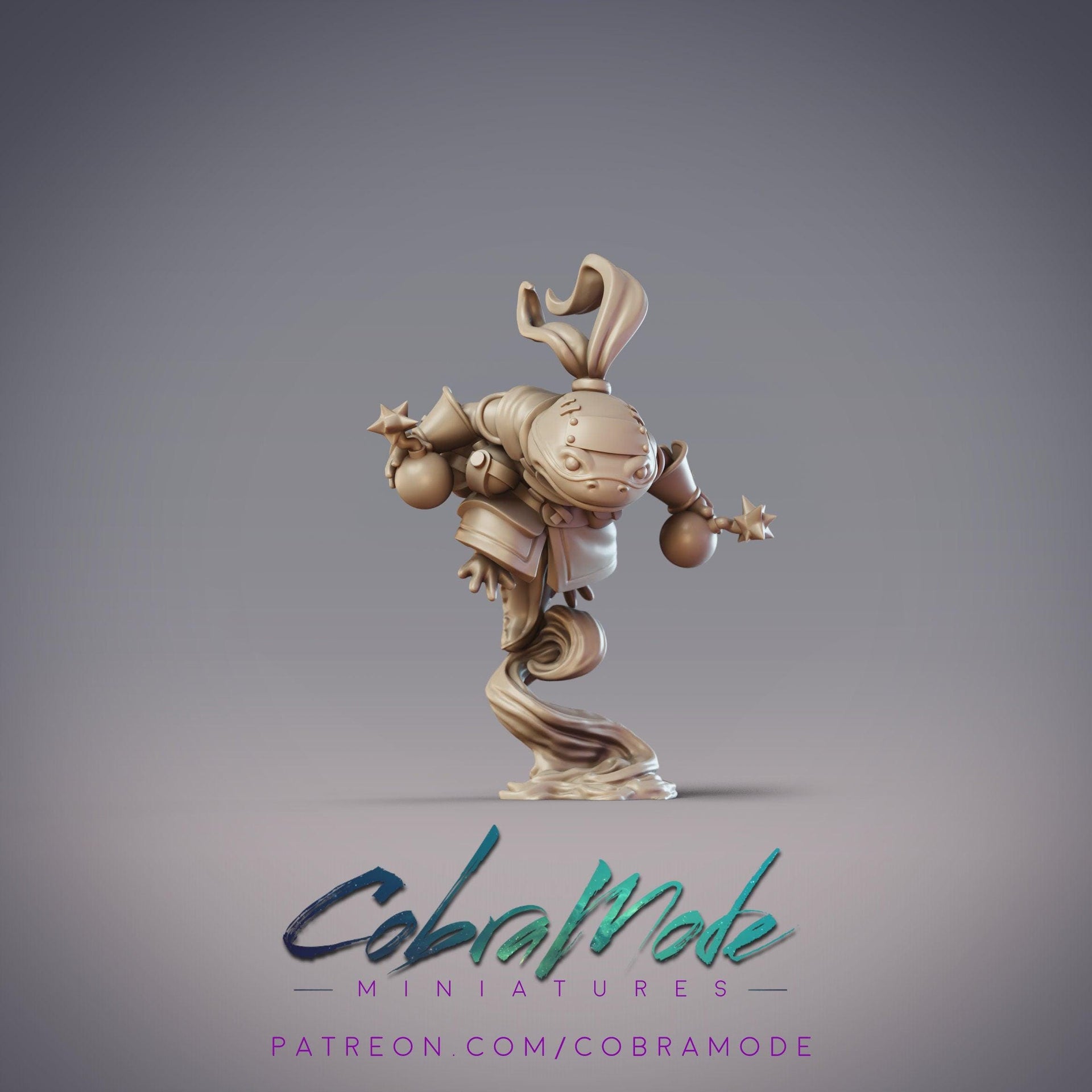 Hanzaki Grenadier Hakuo - CobraMode | Miniature | Wargaming | Roleplaying Games | 32mm | Bomber | Axolotl