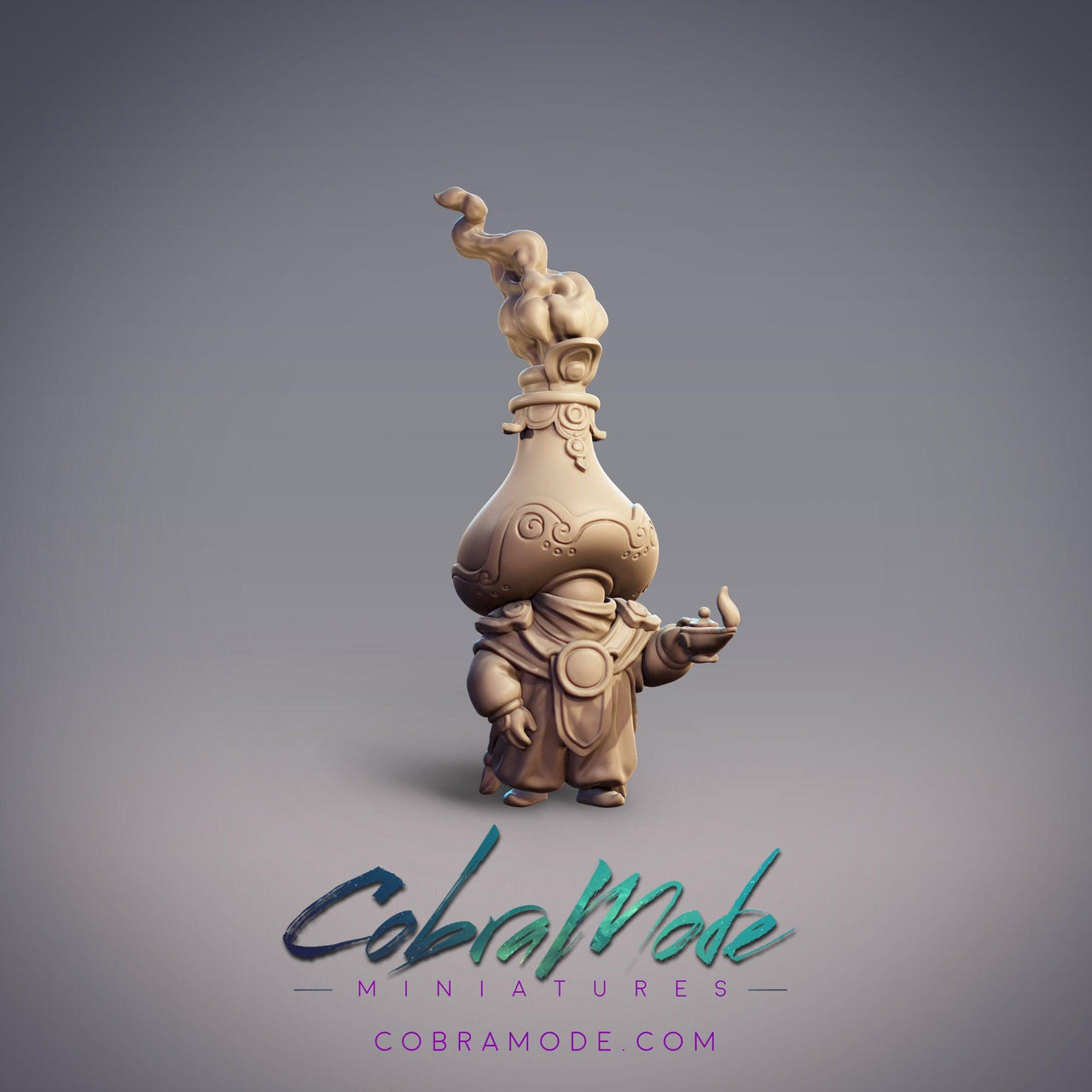 Lamplighter Gazmardan Shagerd, Guild Apprentice - CobraMode | Miniature | Wargaming | Roleplaying Games | 32mm | Sorcerer