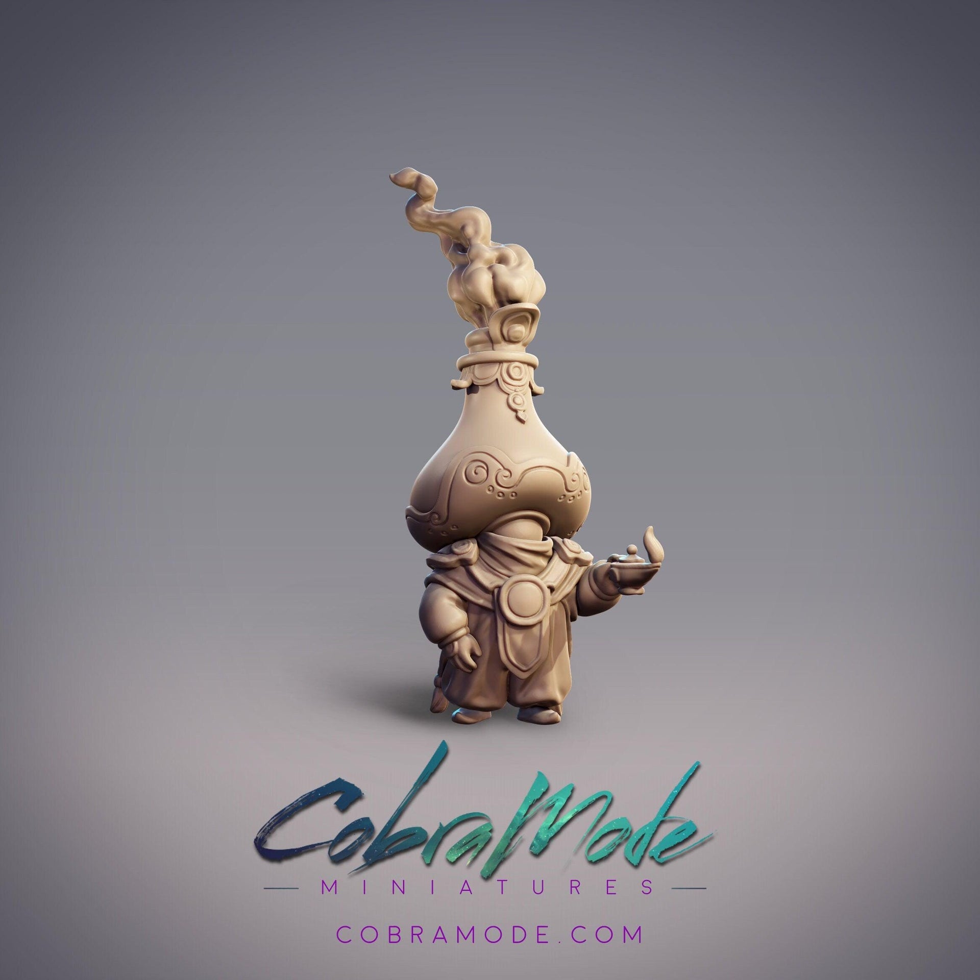 Lamplighter Gazmardan Shagerd, Guild Apprentice - CobraMode | Miniature | Wargaming | Roleplaying Games | 32mm | Sorcerer