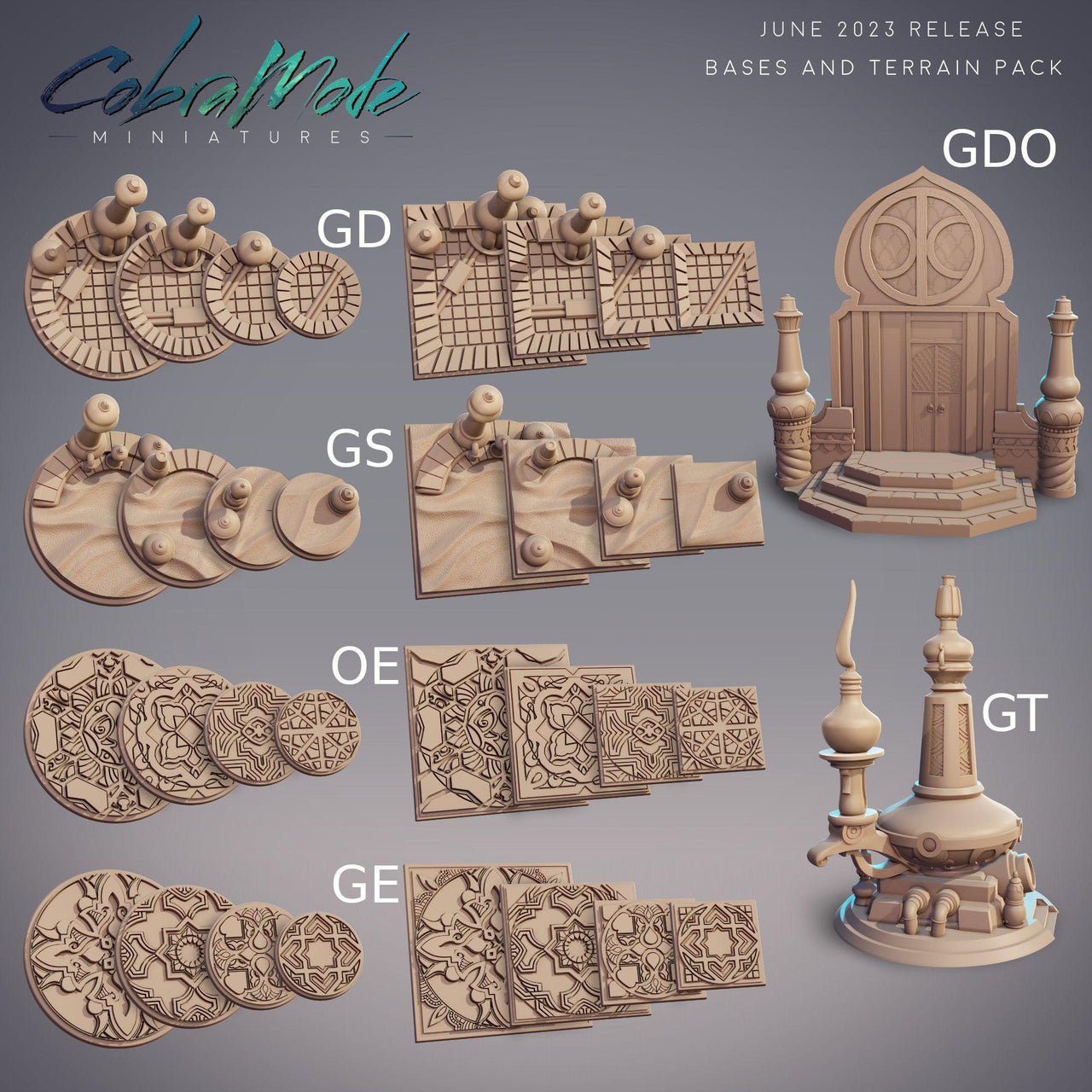 Gasworks Bases - CobraMode | 28mm and 32mm | Wargaming | DnD | Tabletop Roleplaying