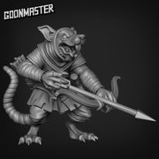 Rat Archer - Goonmaster | Miniature | Mighty Meerkat  | Wargaming | Roleplaying Games | 32mm | Soldier | Mercenary | Warband