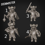 Corgi Knights - Goonmaster | Miniature | Wargaming | Roleplaying Games | 32mm | Collective | Fighter | Paladin