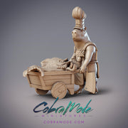 Cavy Pirate Cook Nurma, Capybara Fishmonger - CobraMode | 28mm and 32mm | Wargaming | DnD | Tabletop Roleplaying