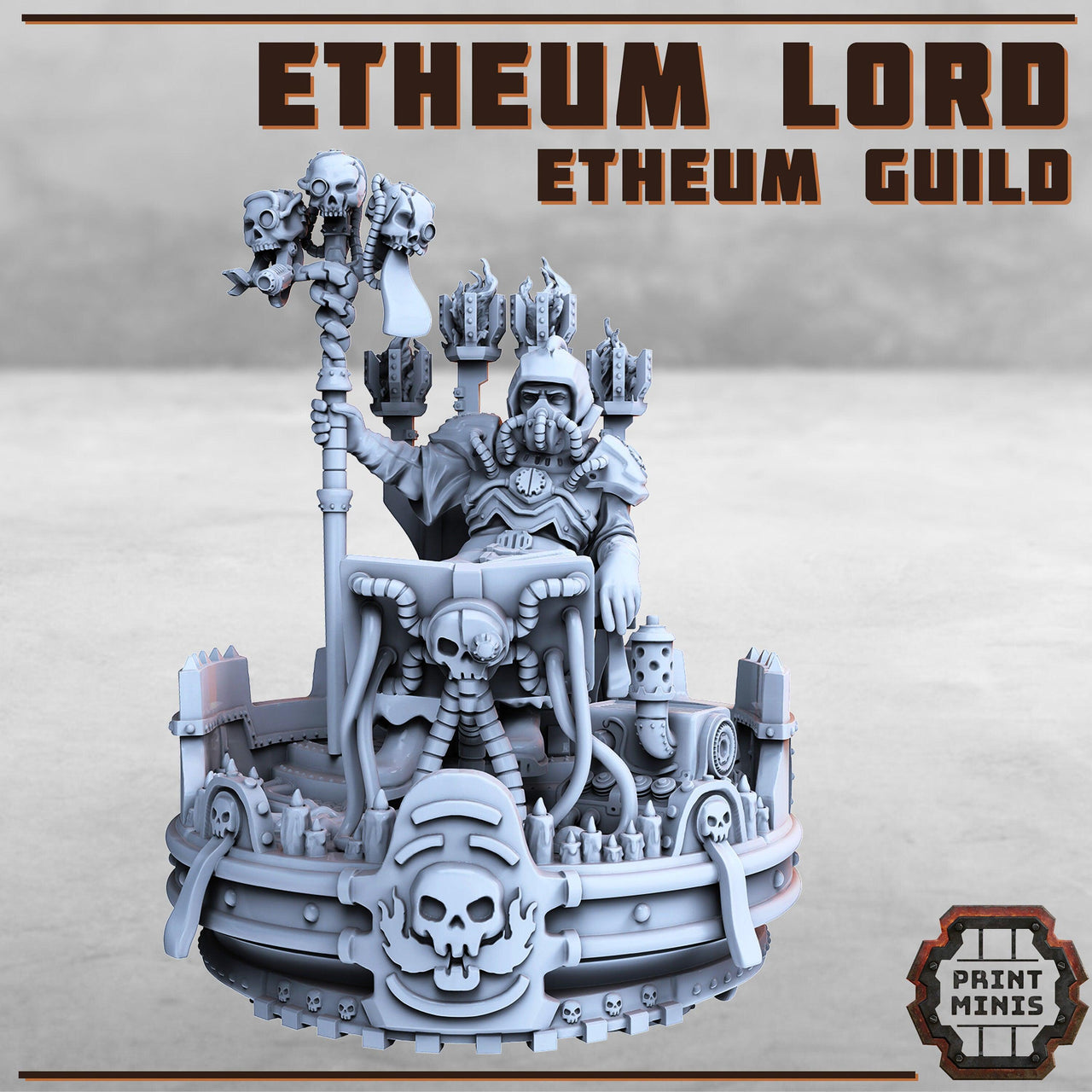 Ethereum Lord - Print Minis | Sci Fi | General | Imperial | 28mm Heroic | Guard | Psychic | MechanicFist