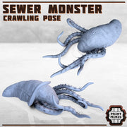 Sewer Monster - Print Minis | Sci Fi | Monster | Giant Slug | Alien