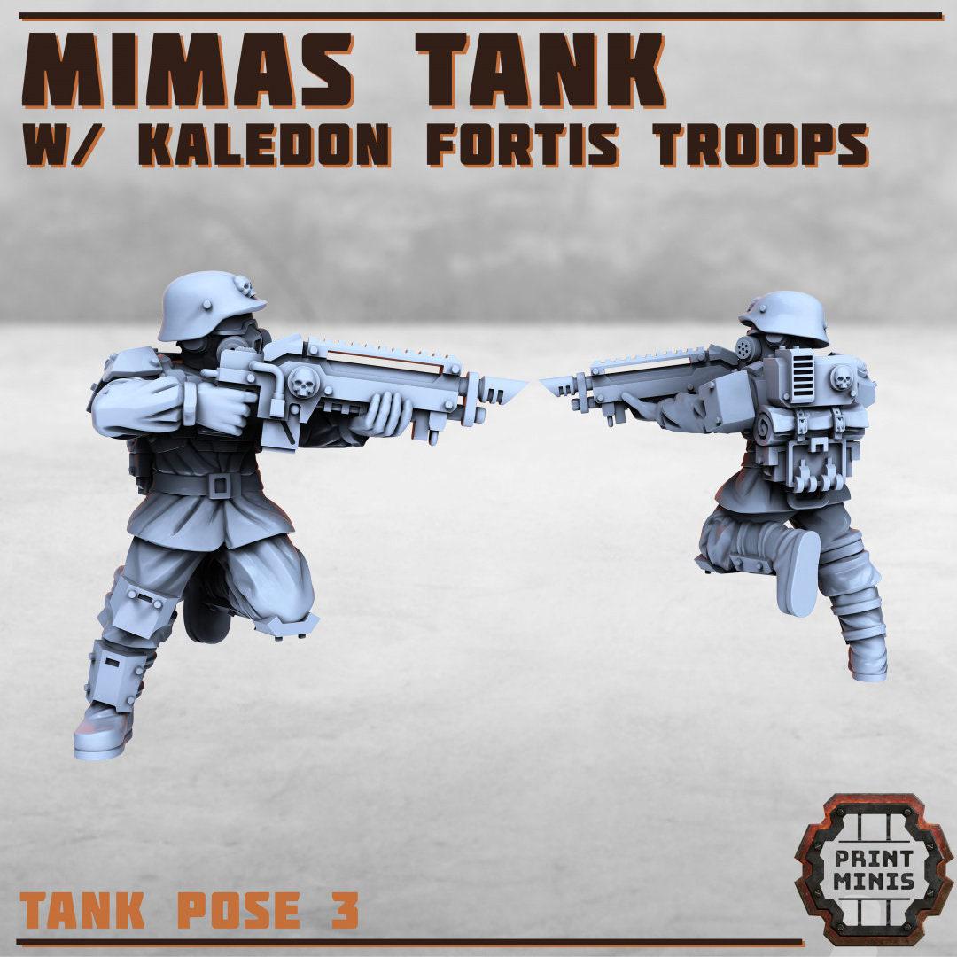 Mimas Heavy Tank, Troop Carrier - Print Minis | Sci Fi | Tank | Crawler | Kaledon Fortis | Imperial