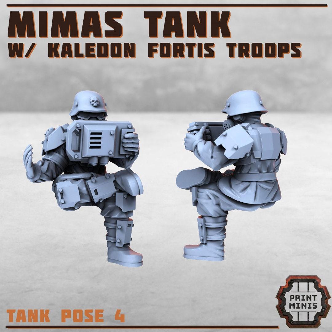 Mimas Heavy Tank, Troop Carrier - Print Minis | Sci Fi | Tank | Crawler | Kaledon Fortis | Imperial