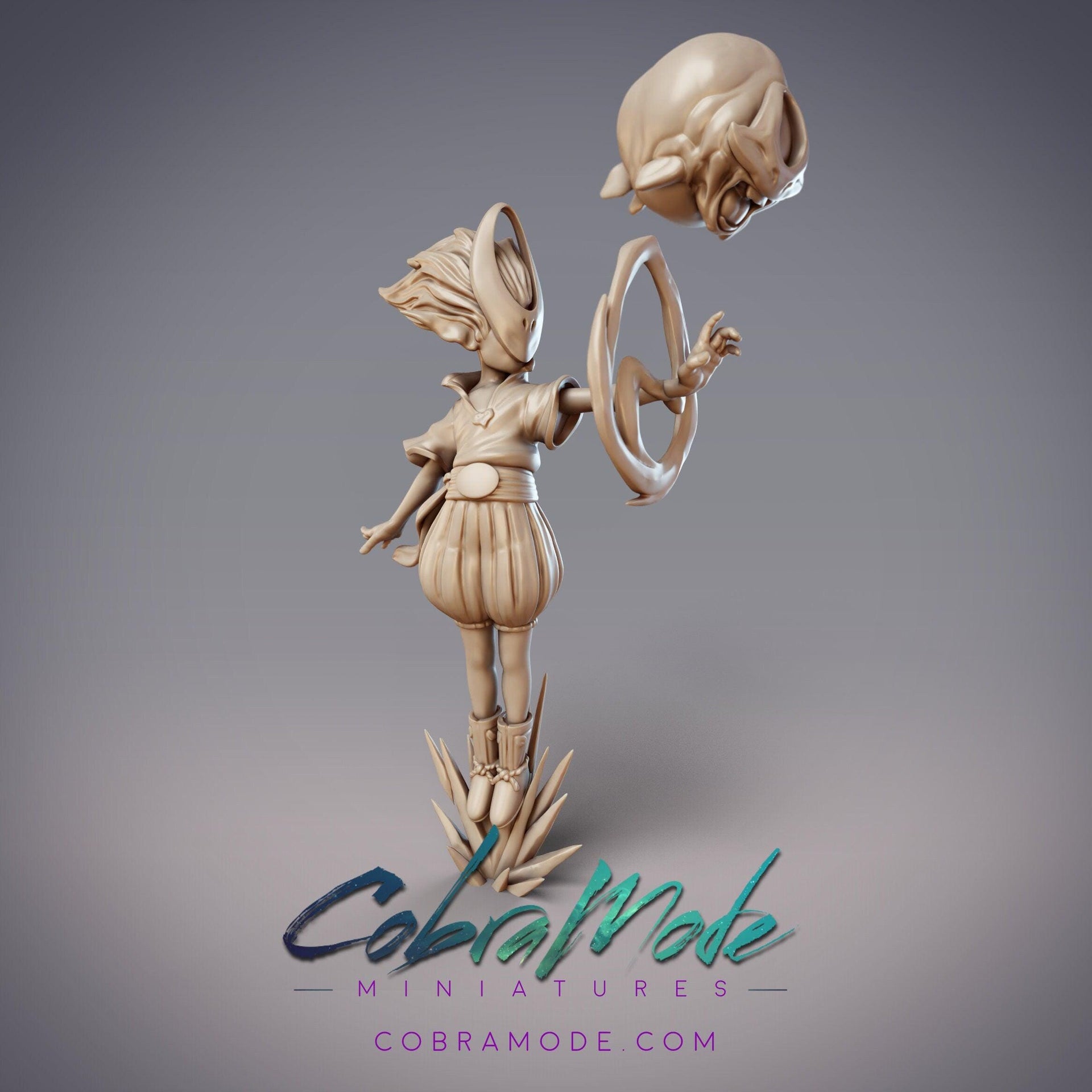 Child of Ydris Zalembur, Psychic - CobraMode | Miniature | Wargaming | Roleplaying Games | 32mm | Sorcerer | Summon | Elementalist