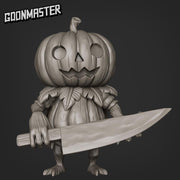 Lumpkin, Little Pumpkin Folk  - Goonmaster | Miniature | Spooky Town | Wargaming | Roleplaying Games | 32mm | Jack-o-lantern
