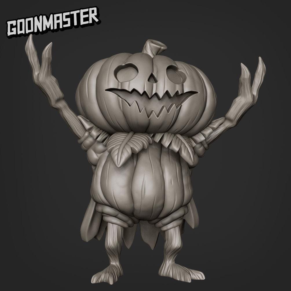 Lumpkin, Little Pumpkin Folk  - Goonmaster | Miniature | Spooky Town | Wargaming | Roleplaying Games | 32mm | Jack-o-lantern