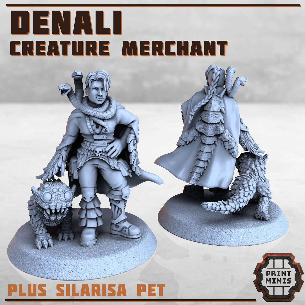 Beast Merchant - Print Minis | Sci Fi | Light Infantry | Rgoue | 28mm Heroic | Guard | Trader | Scout | Salesman