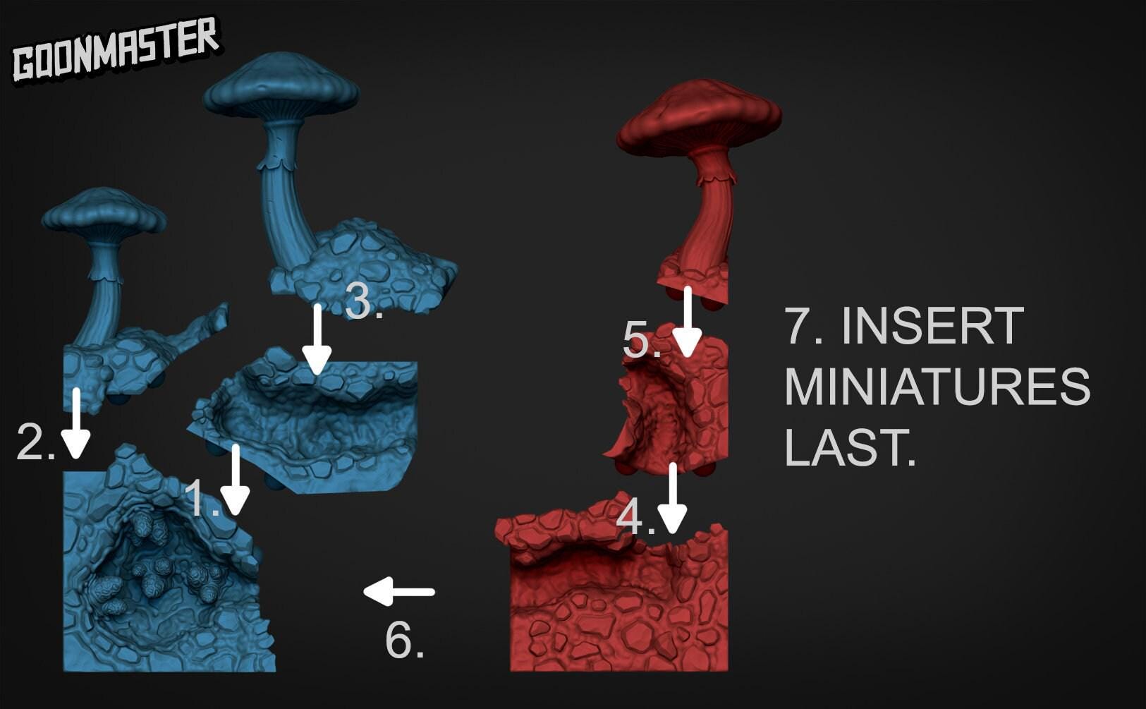 Insect Diorama  - Goonmaster | Miniature | Humble Bee | Wargaming | Roleplaying Games | 32mm | Bug Folk | | Mantis | Fly | Hive