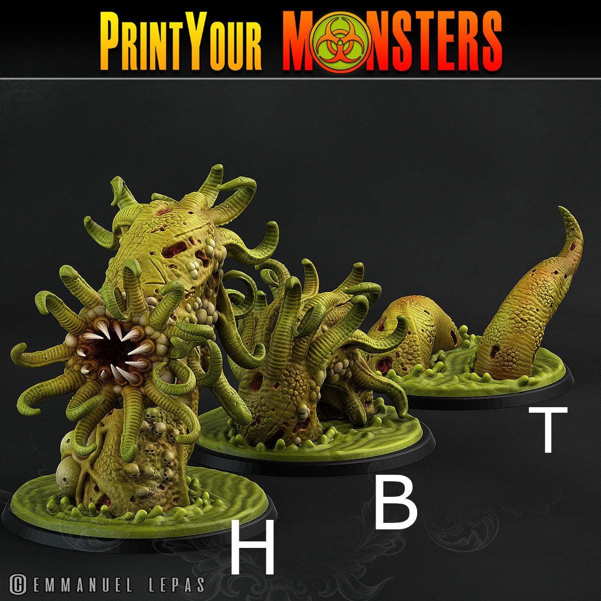 Horrific Plague Worm - Print Your Monsters