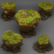 Fantasy Lost Rocks Scatter Terrain - Fantastic Plants and Rocks