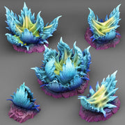 Alien Carnivorous Plants Scatter Terrain - Fantastic Plants and Rocks