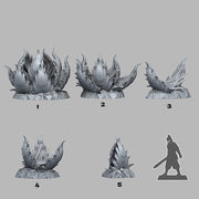 Alien Carnivorous Plants Scatter Terrain - Fantastic Plants and Rocks