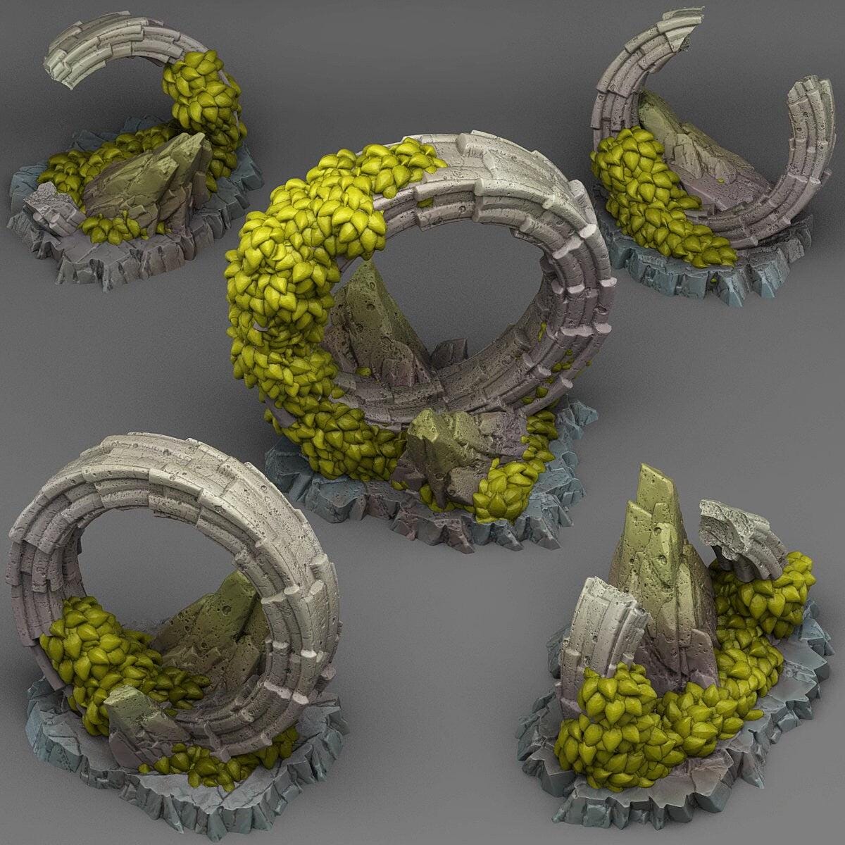 Pandora Ruins Scatter Terrain - Fantastic Plants and Rocks