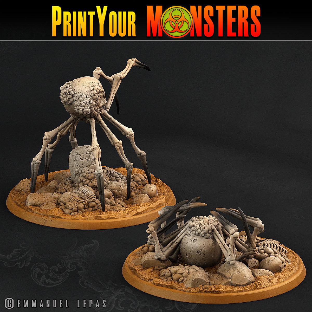 Bone Spiders - Print Your Monsters