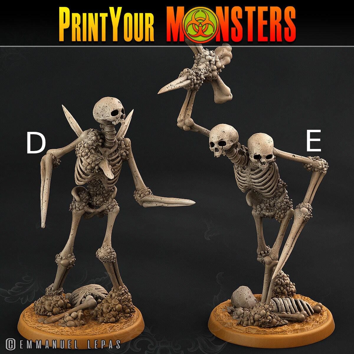 Abstract Skeletons - Print Your Monsters